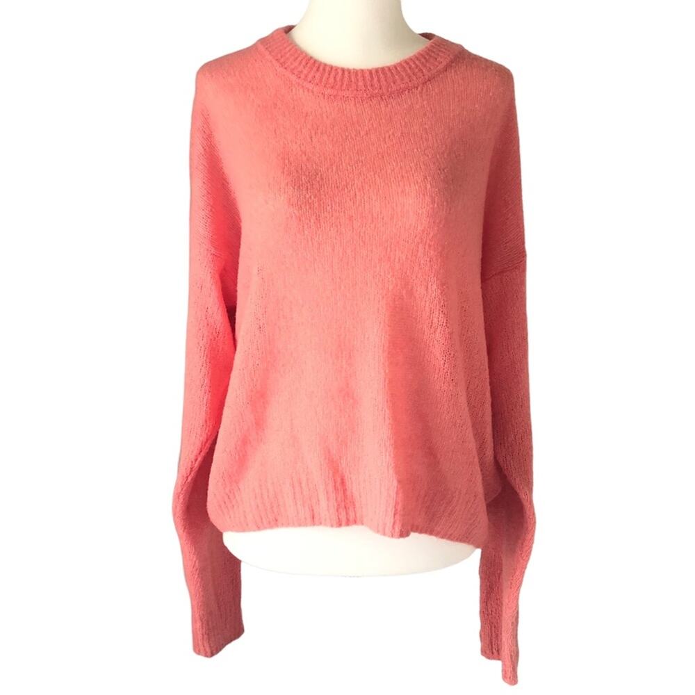 Joie Orange Pull Over Wool Blend Sweater Size Medium